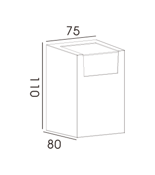 75 정사각형 장식 투명 단방향 벽 램프 HR60231 75 정사각형 장식 투명 단방향 벽 램프 HR60231