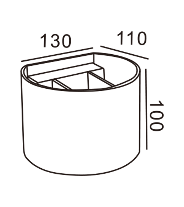 100 원형 LED 양방향 디밍 벽 조명 HR60431-LED 100 원형 LED 양방향 디밍 벽 조명 HR60431-LED