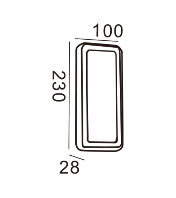 Apple 벽 조명-직사각형 HR20022 Apple 벽 조명-직사각형 HR20022
