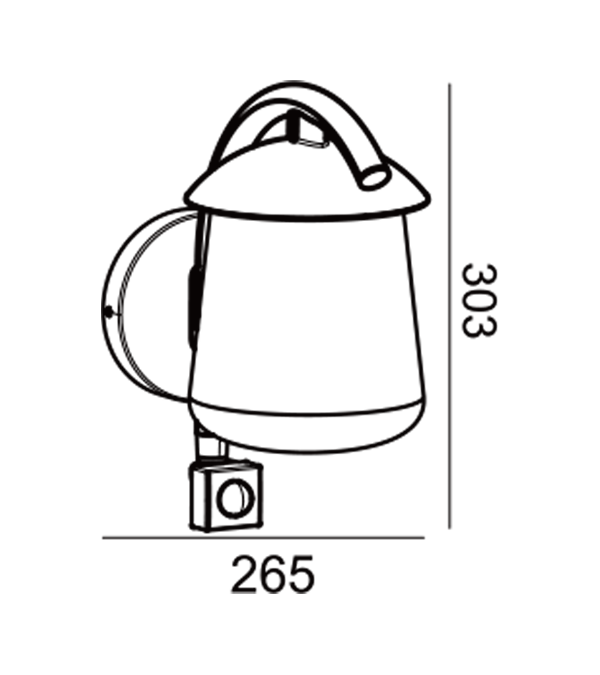 앵무새 벤드 플랫 탑 유리 유도 벽 램프 HR60673S 앵무새 벤드 플랫 탑 유리 유도 벽 램프 HR60673S