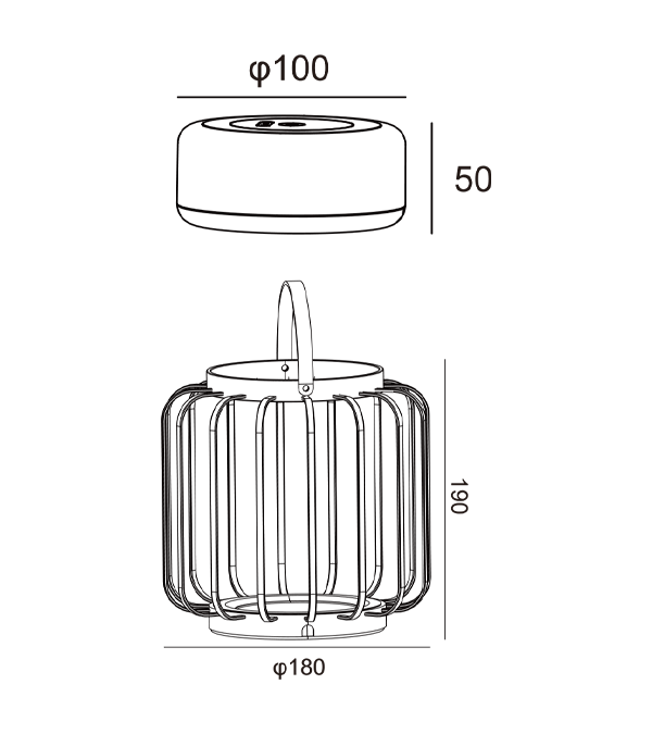 중공 랜턴 충전 램프 HR95016 중공 랜턴 충전 램프 HR95016