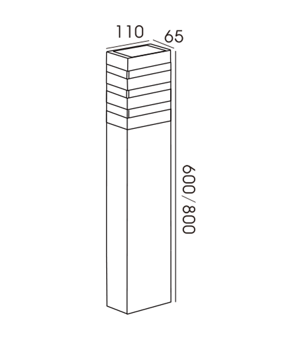 90 정사각형 3겹 투명 정원 조명 HR60064-800 90 정사각형 3겹 투명 정원 조명 HR60064-800