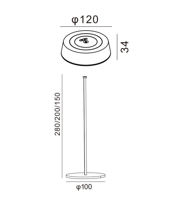 320 하이 플랫 충전 책상 램프 HR90052-320 320 하이 플랫 충전 책상 램프 HR90052-320