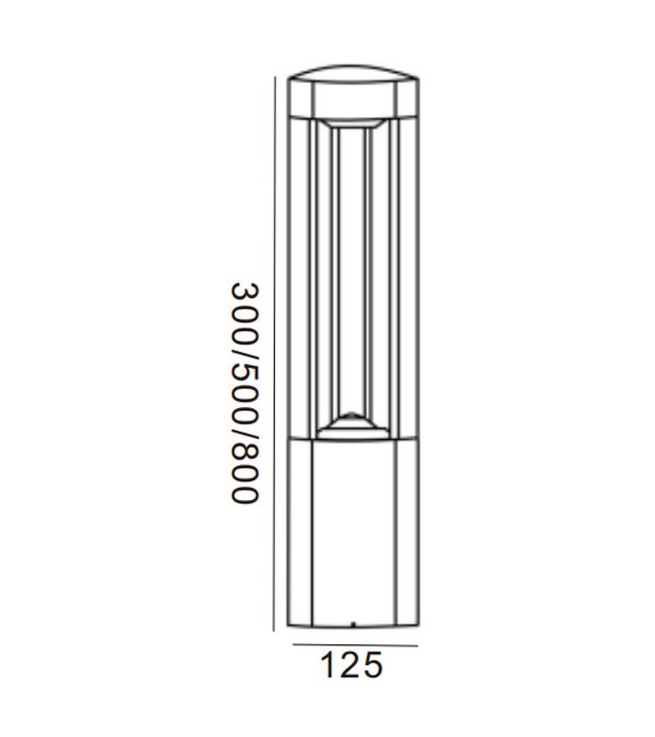 125 삼각형 LED 정원 조명 HR60031-300-LED 125 삼각형 LED 정원 조명 HR60031-300-LED