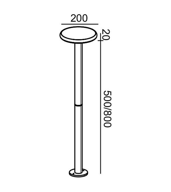 디스커스 2 정원 조명 HR65033-800 디스커스 2 정원 조명 HR65033-800