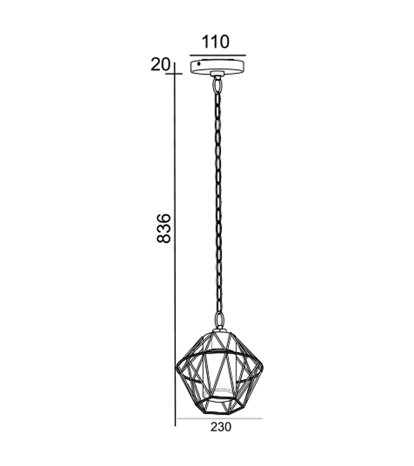 와이어 샹들리에 HR60502-836 와이어 샹들리에 HR60502-836