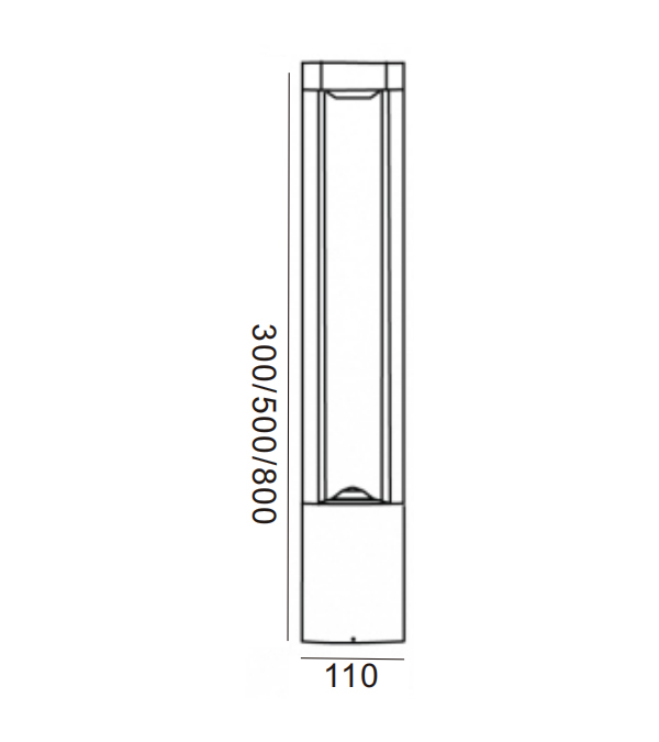 110 사각 LED 정원 조명 HR60032-800-LED 110 사각 LED 정원 조명 HR60032-800-LED