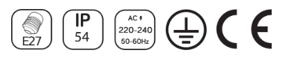 100개 사각 LED 양방향 디밍 벽 램프 HR60432-LED